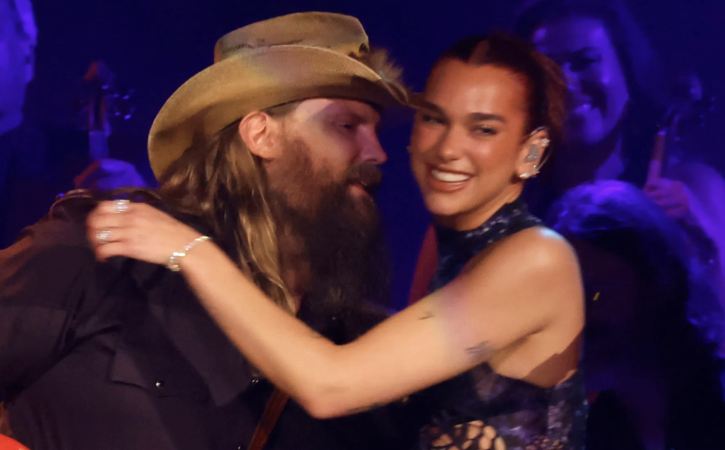 WATCH Chris Stapleton & Dua Lipa Perform Surprise Duet at 2024 ACM Awards