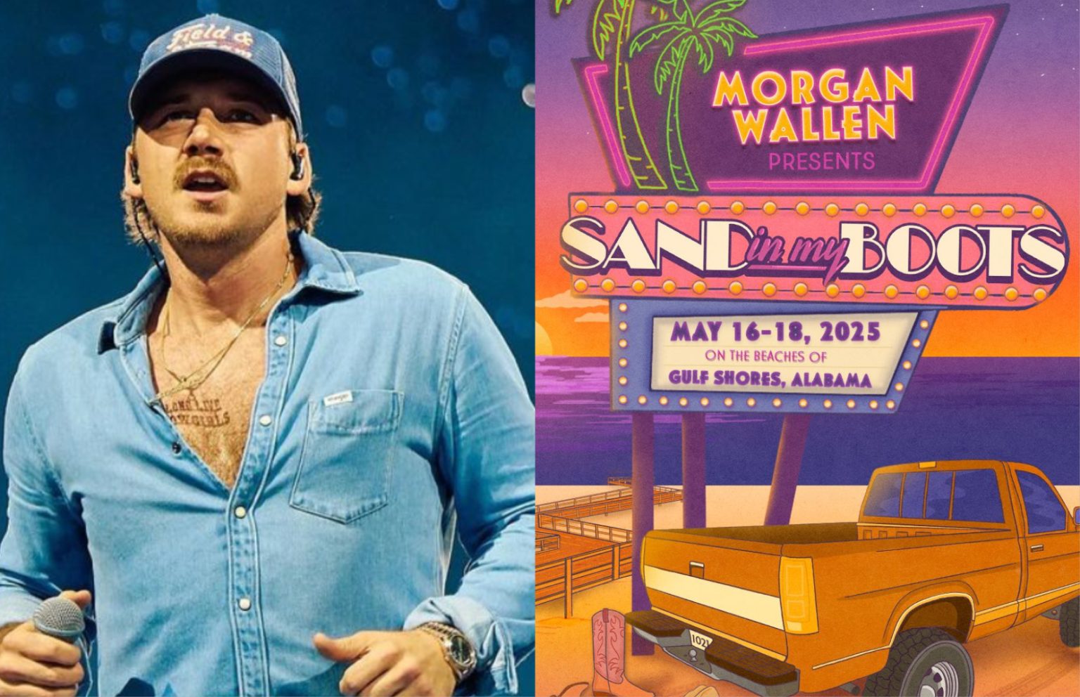 Post Malone, Brooks & Dunn, Riley Green & More To Perform At Morgan Wallen Sand In My Boots Festival 2025 Setlist