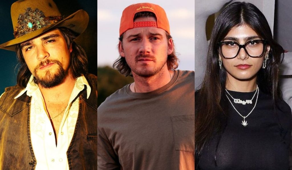Gavin Adcock, Morgan Wallen, Mia Khalifa