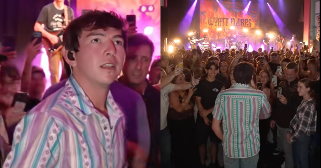 “I Didn’t Travel Over 10,000 Miles To Just Stand On Stage & Sing” – Wyatt Flores Gives The Performance Of A Lifetime By Singing With Fans In The Crowd During Recent Concert