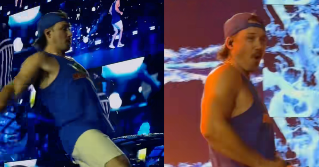 Morgan Wallen Almost Eats Sh*t On Stage After Rain Delays At Baltimore Show And His Reaction (And Save) Is Priceless